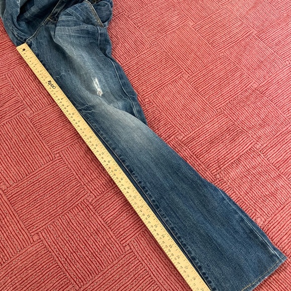 Seven7 Blue Denim Jeans waist 31” hem 31.25” W31L31 blue fade distressed pants - Picture 11 of 16